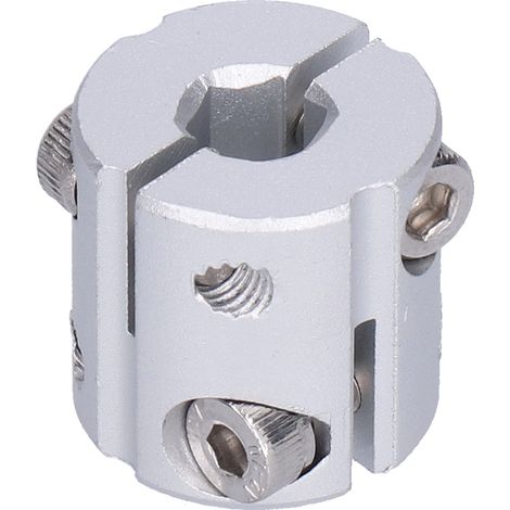 Zweiteilige Wellenkupplung aus Aluminiumlegierung, hochbelastbare flexible Kupplung, 8 mm bis 12 mm Sechskantbohrung zum Verbinden von Maschinenteilen (1/5)