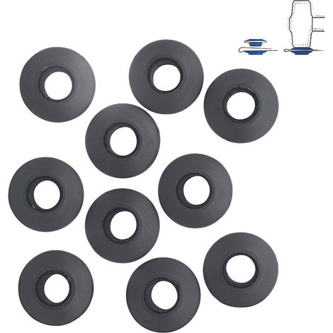 Set di 10 anelli in plastica per tende da sole e teloni Ø2,8x0,7 cm Benson