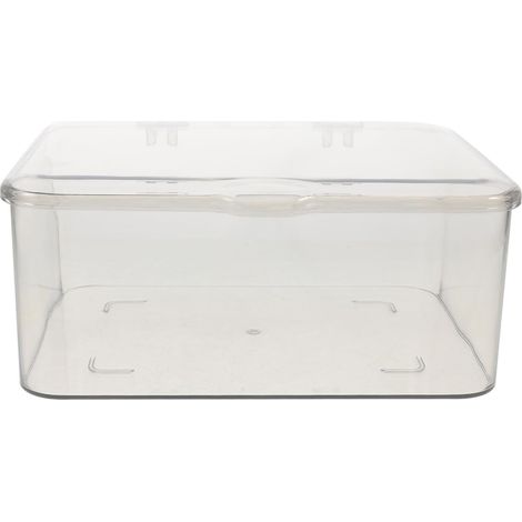 Boîte de rangement grise pour maquillage, coffret de rangement de comptoir pour cosmétiques et soins de la peau, présentoir de bureau (1/5)