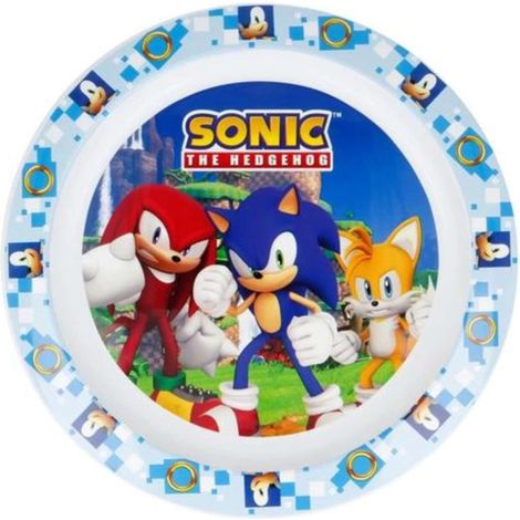STOR Piatto Piano Originale Sega Sonic per bambini in plastica riutilizzabile