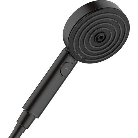 Hansgrohe Pulsify Select - Cabezal de ducha Activation 105, 3 chorros, EcoSmart, negro matee 24101670