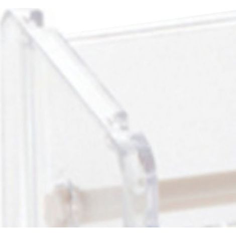 Coupe-ruban adhésif washi transparent avec deux lames dentelées, en plastique ABS, empilable pour un rangement facile, beige.