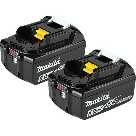Batería recargable, capacidad de 5000 mAh, características de seguridad, 2 baterías de 6,0 Ah. (1/2)