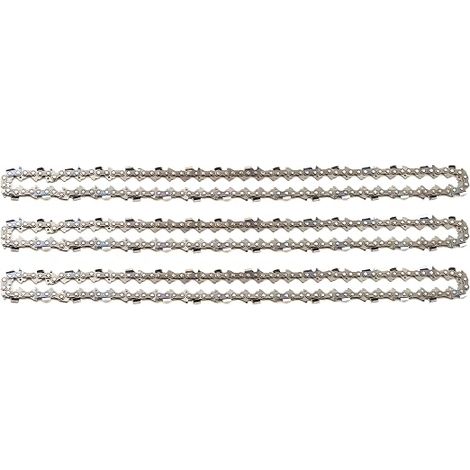 3pcs Chaine tronconneuse à gouges carrées .325" 1,3 mm 64 maillons longueur de guide-chaîne 38 cm compatible avec DOLMAR HUSQVARNA (1/5)