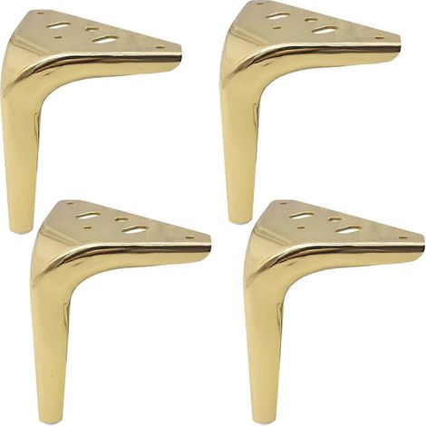 Ensemble de 4 pieds de meuble en métal, pieds de meuble de cuisine, meubles triangulaires (1/5)