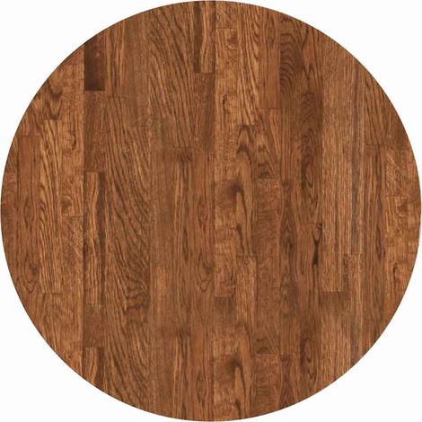Dessus de table,Plateau de table,Dessus de bureau Marron foncé Ø 60 x 2.5 cm Chêne massif CFW29138 (1/5)