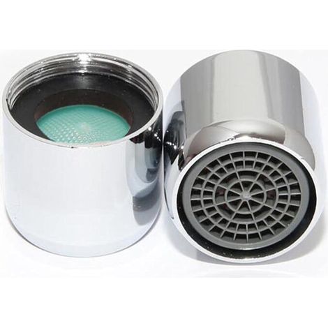 22mm Chrome-Plated Brass Aerator for Kitchen and Bathroom Taps (Internal Thread), Splash-Proof, Water-Saving, with Filter Insert (1/5)