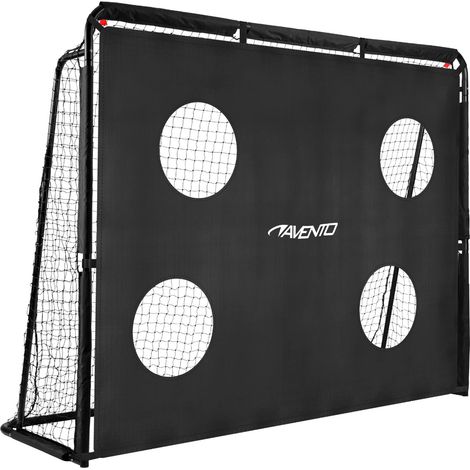 Portería de fútbol de acero con red de protección incluida - 220x170x76 cm