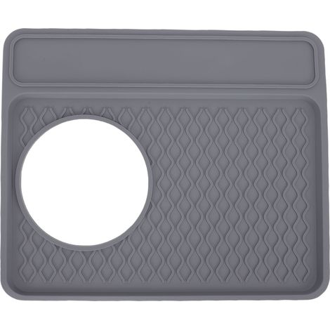 Tappetino in Silicone per Breville 870/880 – Antiscivolo, Resistente al Calore e Lavabile in Lavastoviglie – Design Elegante Grigio – Ideale per Preparazione Espresso Domestica (1/5)