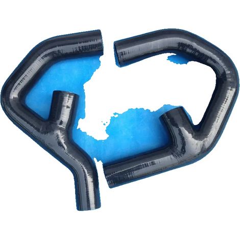 Manguera de intercooler de silicona, alta resistencia a la temperatura, material duradero, color negro. (1/2)