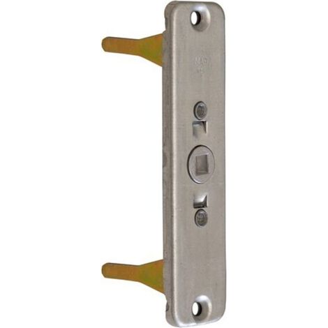 Boîtier Crémone 380 mm - Pour Tringles À Larder 8 x 5 mm - Finition Zinguée - Doigts 38 mm - Fouillot Carré 7 mm - Entraxe 43 mm (1/5)