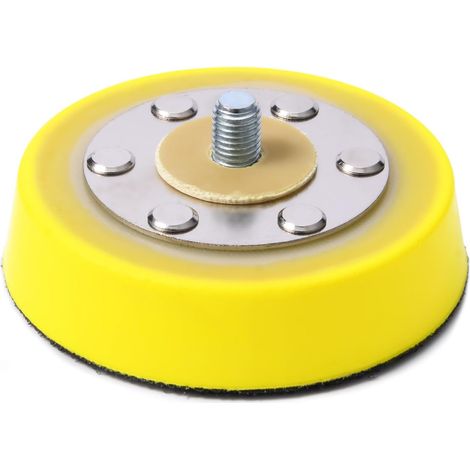 Plateau de ponçage de 75 mm pour ponceuse excentrique et polisseuse - Plaque de support filetée M8 pour éponges de polissage et tampons en laine - Tampon de ponçage à grande vitesse (1/4)