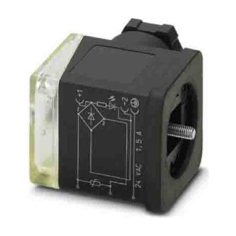 Connecteur DIN 43650, Femelle, 3P+E, 24 V c.a., série SACC ( Prix pour 1 )