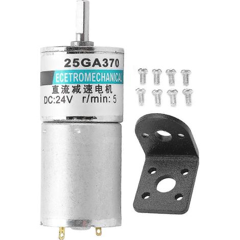 24V DC Getriebemotor XD25GA370, Mikro-Langsamlauf 5 U/min, Permanentmagnet, beidseitig im Uhrzeigersinn gegen den Uhrzeigersinn, mit Unterstützung und Sportsteuerung, geringer Verbrauch. (1/5)