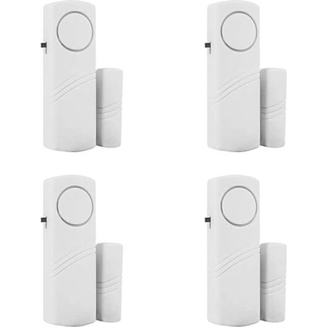 Allarme，4 pezzi，Allarme professionale per porte/finestre，Set allarme per finestre，90 dB，Allarme antifurto wireless，Allarme antifurto wireless (1/5)