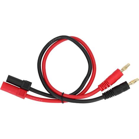 Câble de charge XT150 vers fiche banane 4.0, connecteur 12AWG, pour voiture RC et avion, fil robuste, adaptateur mâle-femelle, usage intensif, longueur flexible, kit de connexion haute performance (1/5)