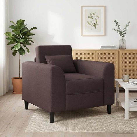 Teenpull – Sessel Dunkelbraun Stoff (1/5)