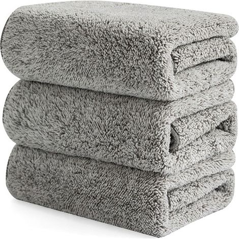 Chiffon De Cuisine - Microfibre Velours De Corail - 25 X 25 Cm - Pour Séchage Vaisselle Et Nettoyage Multiusage - Lot De 3 (1/5)