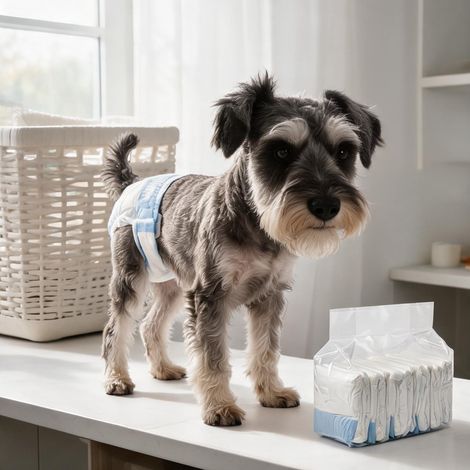 Protection antidérapante pour chiens femelles couche lavable (1/5)