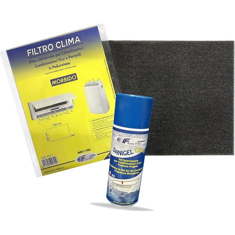 Bundle Filtro Universale Condizionatore Fissi e Portatili + Spray Igienizzante