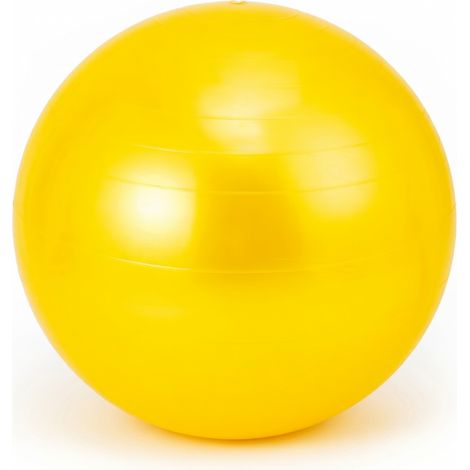 Ballon de yoga PVC jaune 65 cm modèle 74 (1/5)