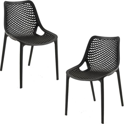 Packs Sillas Comedor - Pack 2 Sillas Kusin - Negro (1/5)