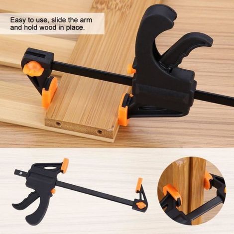 4pcs Pince F à Bois à Travailler Serre-joints à Main Kit de Main Bricolage (1/3)