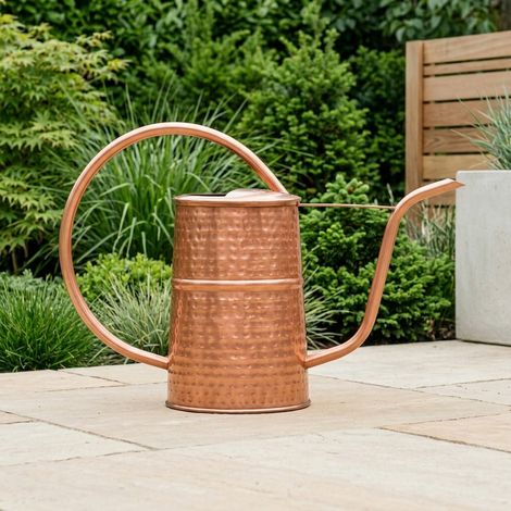 Vintage Lustrous Copper Watering Can (1/2)