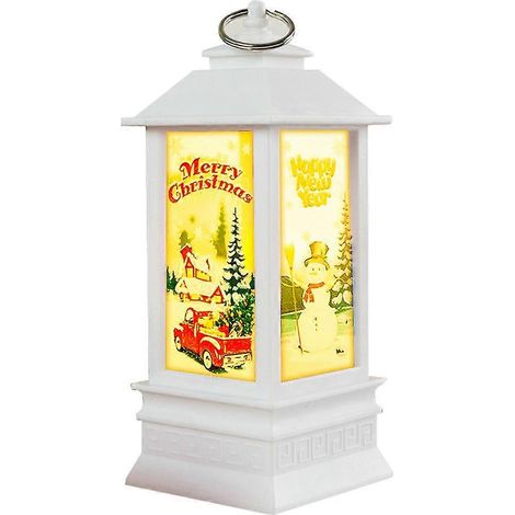 Lámpara de noche con forma de farolillo navideño, candelabro, luz de noche, decoración de muñeco de nieve anciano, luz de noche, adornos de escritorio, adornos navideños (1/5)