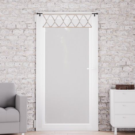 Voile pour porte fenêtre en pur coton 70x200 cm AUDE, par Soleil d'Ocre (1/2)
