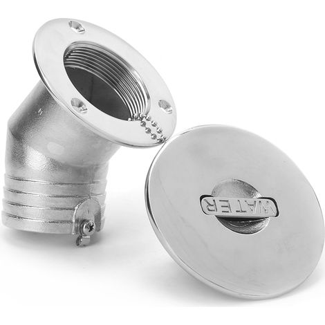 Entrée d'eau de 50 mm, en acier inoxydable 316, adaptée aux yachts, bateaux de pêche, vedettes rapides, voiliers et camping-cars. (1/5)