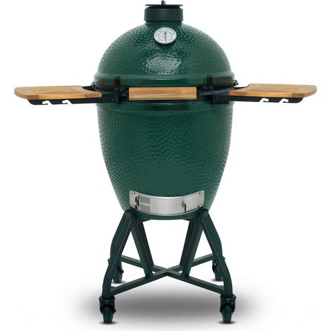 Barbecue OBSIDIAN KAMADO Ø55 cm vert - grille fonte, chariot
