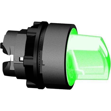 3-Positionen-Schalterantrieb, grün, mit Hintergrundbeleuchtung, Rückstelltaste, ZB5AK1333