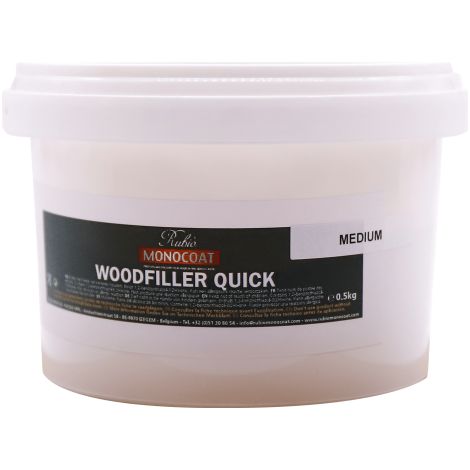 Woodfiller Quick – Mastic à bois professionnel à prise rapide - 500 g - Foncé