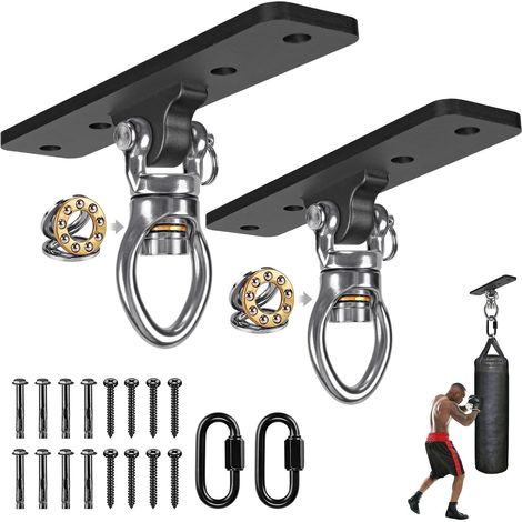 Support de Sac Lourd – Support de Suspension Robuste en Acier pour Sac de Frappe, Support Mural au Plafond pour la Boxe, Le Kickboxing, Le Muay Thai, et l'équipement de Fitness à Domicile (1/5)
