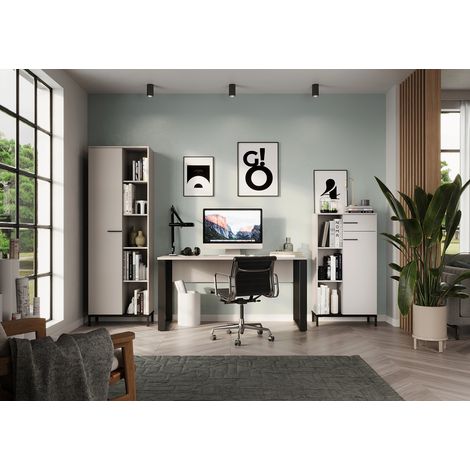 Ensemble de bureau moderne gris cachemire Vigor (1/5)