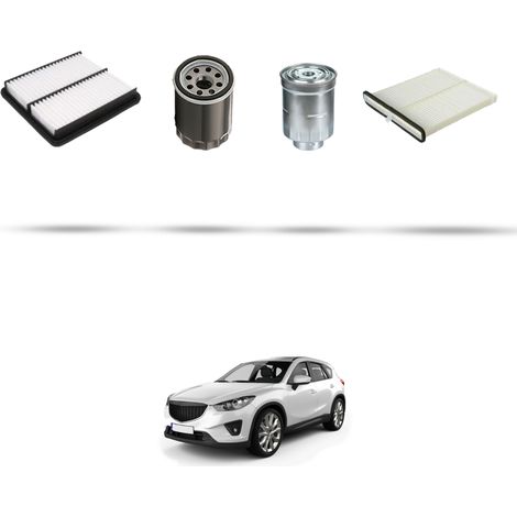 Kit tagliando 4 filtri compatibile con Mazda Cx-5 (KE) 2.2 Skyactiv-D 110kw dal 2012 (1/5)