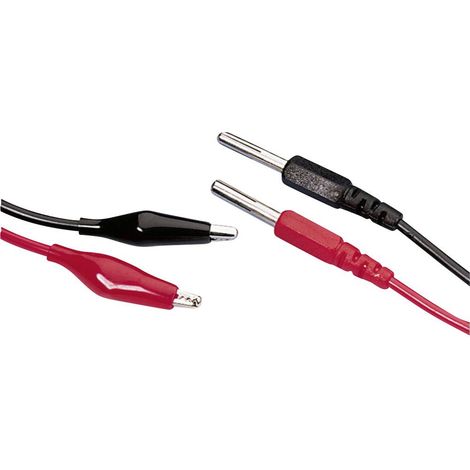 Monacor CC-313 Cavo di misura 100 cm Rosso, Nero 1 Paio/a