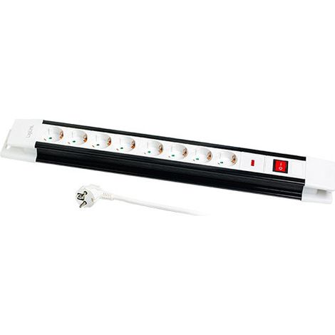 LOGILINK multiprise parafoudre, 8 ports
