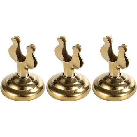 Set di 3 mini portacarte da tavolo/portacarte a forma di U in metallo dorato, ideali per matrimoni, feste, menù, foto e biglietti da visita.