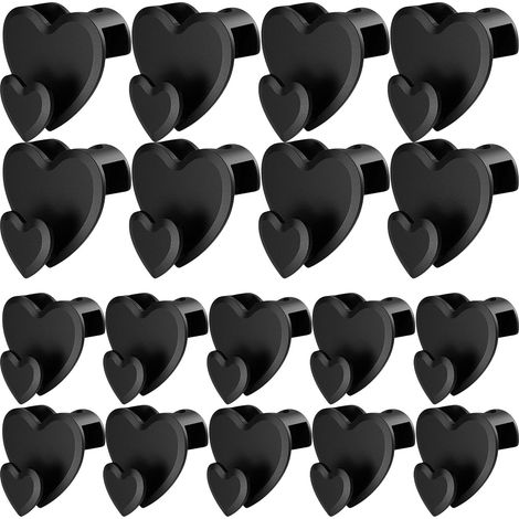 Crochets pour la connexion de cintres Lot de 18 clips d'organisation peu encombrants pour l'organisation de placard, crochets d'extension de cintre – Pour penderie, penderie, salle de bain, salon (1/5)