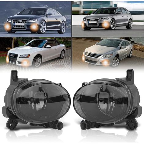 Feux anti-brouillard compatibles avec A1 A5 A6 Q3 A4 Wagen, 8X 8K2 8K5 8T 8F 4G2 4G5 4GH 8UB 8UG, Passa CC 357, 06/2007-12/2014, Phares antibrouillard (Fumée) (1/5)