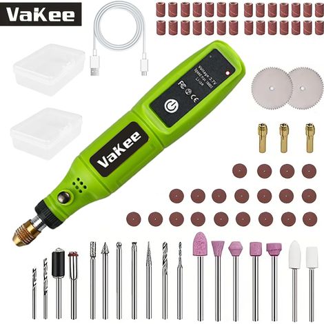 (Vert 3) Mini perceuse rechargeable USB, outil rotatif, mini polisseuse
