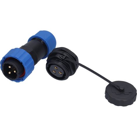 Prise aviation étanche IP68, connecteur à écrou arrière, bornes mâle/femelle, 380 V, SP203 broches (1/5)