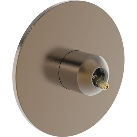 Hansa Fertigmontageset für einen Abgang, Wandmontage, Einhebelmischer, Rosette rund, Bronze gebürstet, 8261902081 (1/5)