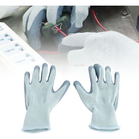 Gants Électricien Haute Sécurité 400V, Résistant Isolant Anti-Shock et Anti-Dérapage, Polyester Coton/Latex, 105g (1/5)