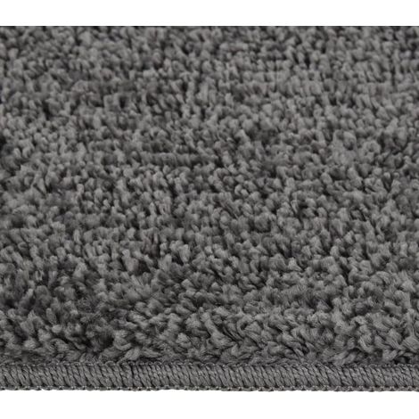 Tapis shaggy antidérapant Gris 80x150 cm (1/5)