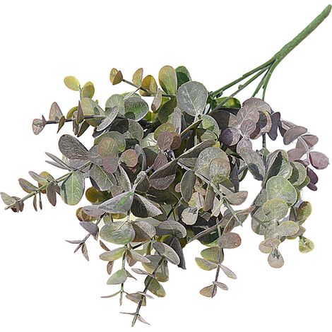 Feuilles D'eucalyptus Artificielles - 34 cm - Décoration Intérieure Extérieure - Mariage Bureau Jardin Balcon - 1 Pièce (1/5)