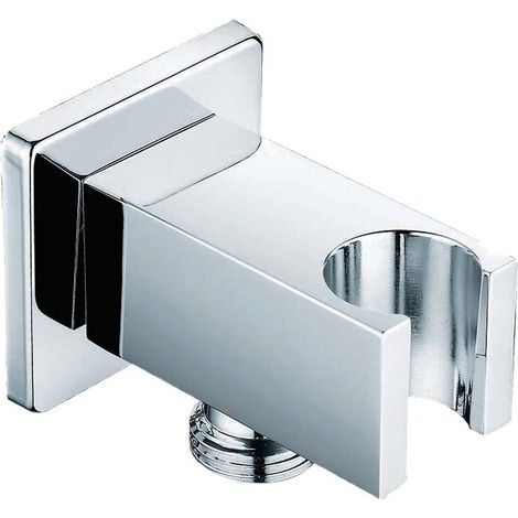 PRESA D'ACQUA OTTONE CON SUPPORTO DOCCETTA QUADRA (1/5)