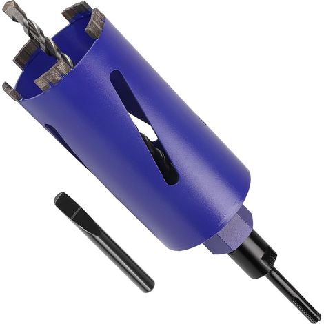 CPROSP M22 Couronne Diamant pour Carroteuse Ø82mm L200mm, Couronne avec Adaptateur SDS PLUS et Foret de Centrage, pour Carotteuse Beton, Granit, Maçonnerie et la Pierre (1/5)